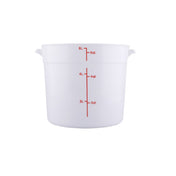 CAC China FS3P-6W Food Storage Container 6 Qt. Round