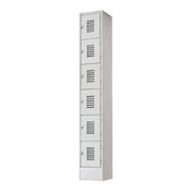 Hubert 13077 - Locker, 6-tier, 12" X 18" X 72"H