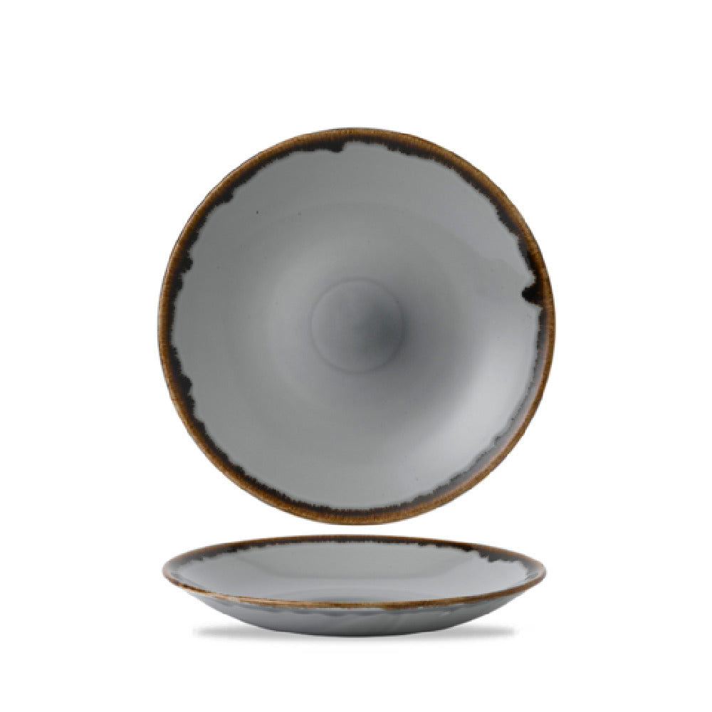 Arc Cardinal HGD11 Dudson Harvest Grey Deep Coupe Plate (D:11.0'') Vitrified Ceramic