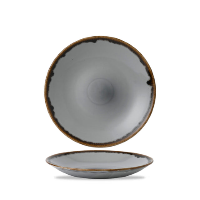 Arc Cardinal HGD11 Dudson Harvest Grey Deep Coupe Plate (D:11.0'') Vitrified Ceramic