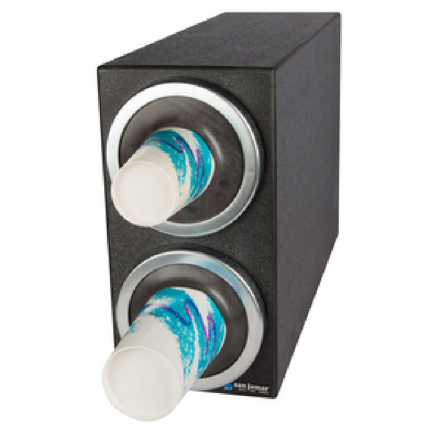 San Jamar C2902 EZ-Fit® Beverage Center Cabinet 7-3/4"W X 23-3/4"D X 15"H Contains (2) EZ-Fit Cup Dispensers (C2410C)