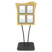 Hubert 23796 - Menu Board, 4-pocket, Floor Stand