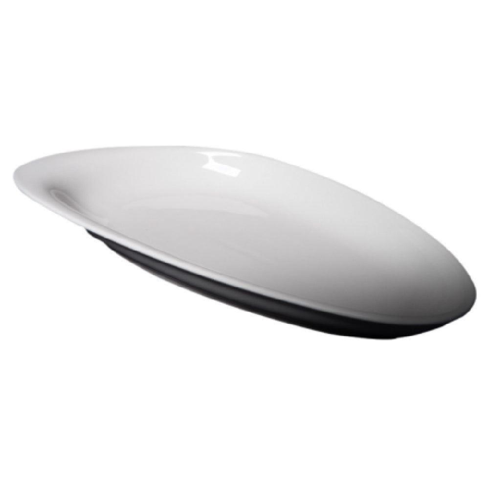 Cameo China 713-T133 Pearl Platter 13" X 6" X 1-1/4"H (33 Cm X 15.2 Cm X 3.2 Cm)