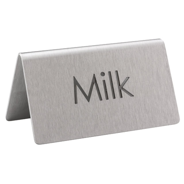 Service Ideas 1C-BF-MILK-MOD Beverage ID Tent "Milk" 1-1/2"H X 3"W