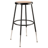 National Public Seating 6224H-10 NPS® 25"-33" Height Adjustable Heavy Duty Steel Stool