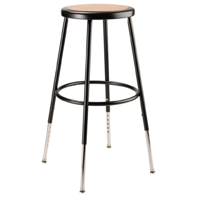 National Public Seating 6224H-10 NPS® 25"-33" Height Adjustable Heavy Duty Steel Stool