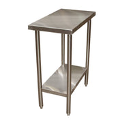 Winholt DTS-3615 Filler Table 15"W X 36"D High Polish Finish Legs & Cross Bracing 1-5/8 Diameter