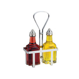 TableCraft Products 600N - Oil & Vinegar Dispenser Set, (2) 6 Oz. Clear Glass Bottles (dishwasher Safe)