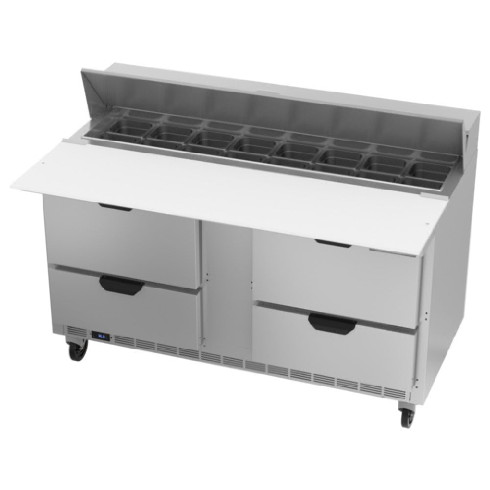 Beverage Air SPED60HC-16C-4 Sandwich Top Refrigerated Counter Two-section 60"W