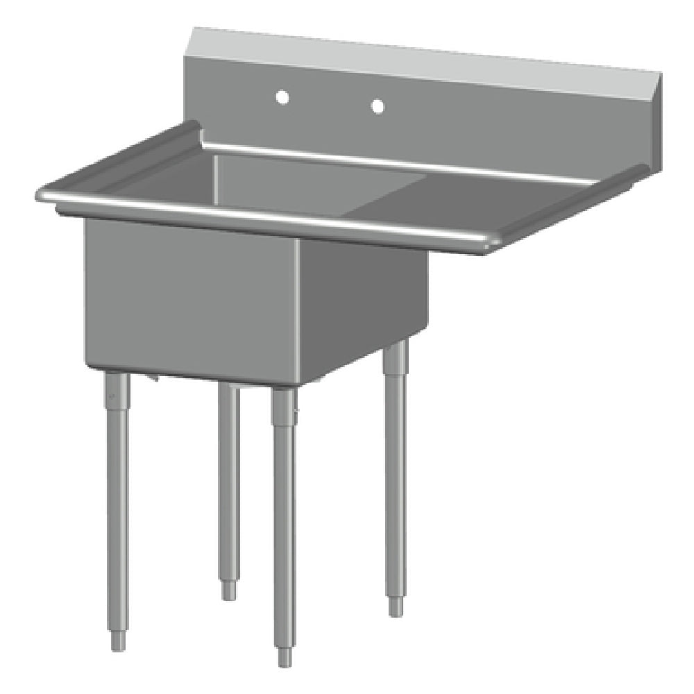 SPG 1N18-RD24 - Universal Stainless Sink, One Compartment, 24" Right-hand Drainboard