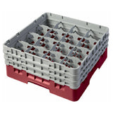 Cambro 16S638416 Camrack® Glass Rack With (3) Soft Gray Extenders Full Size