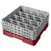 Cambro 16S638416 Camrack® Glass Rack With (3) Soft Gray Extenders Full Size