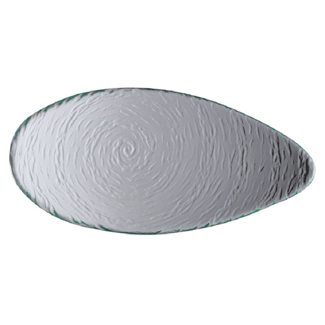 Steelite 6512G382 Oval Platter 12.125" X 5.875" X 0.875" Scape Glass