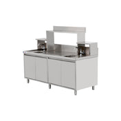 Omcan 48405 (48405) Bubble Tea Station 27"W X 30"D X 34"H (4) Swing Doors