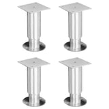 Vulcan ABC-FEET - Security/Seismic Legs With Mounting Plate, 6", Set Of (4)