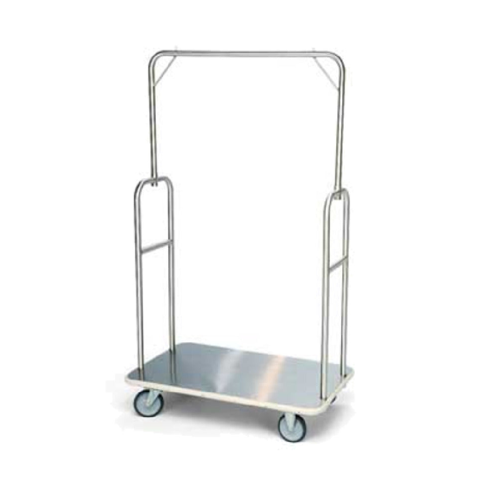 Forbes Industries 2432 Luggage Cart Standard Brushed Stainless Steel Superstructure & Deck