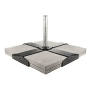 Plantation Prestige Commercial Furniture 2239816-0150 Modular Cross Umbrella Base 2-3 16" Pavers Per Quadrant Capacity