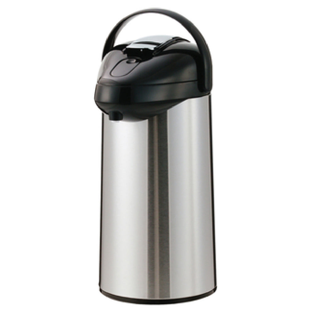 Service Ideas SSAL250 SteelVac™ Premium Airpot 2-1/2 Liter (84.5 Oz.) 7-1/4" X 9-1/4" X 13-3/4"