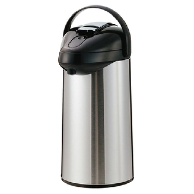 Service Ideas SSAL250 SteelVac™ Premium Airpot 2-1/2 Liter (84.5 Oz.) 7-1/4" X 9-1/4" X 13-3/4"