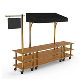 Steelite MGCMLA03BBBW - Bazaar Action Station, 130.0" X 33.0" X 95.5", Modular