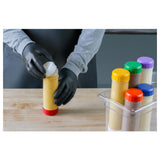 CFS Brands 8573CC - San Jamar - EZ-Kleen® Squeeze Bottle Colored Cap, 20 Oz., Dishwasher Safe