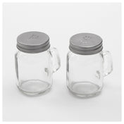 American Metalcraft MSP4 Mason Jar Salt & Pepper Shaker Set 4 Oz. 5"L X 4-3/4"W X 4"H
