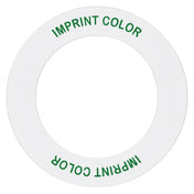 Hubert 43515 - Expressly HUBERT® Plastic White/Green Squeeze Bottle ID Ring - 3 1/2"Dia