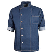 KNG 2938DBLXL Kng Xl Denim Chef Coat Front Snap