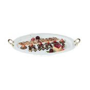 Bon Chef 2047BHLBLKSPK Serving Tray 18" X 24-3/4" Oval