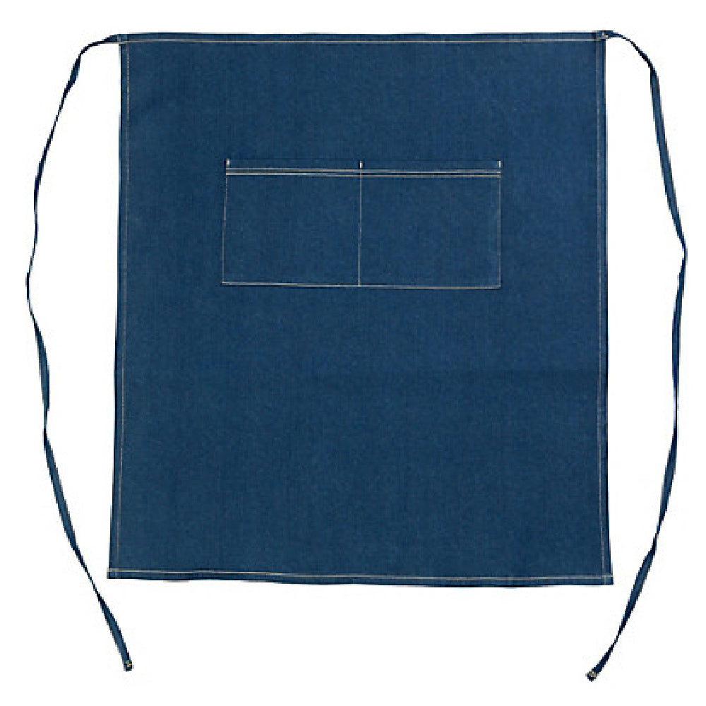 AllPoints 2941DBL 30 In Denim Bistro Apron 2 Pocket
