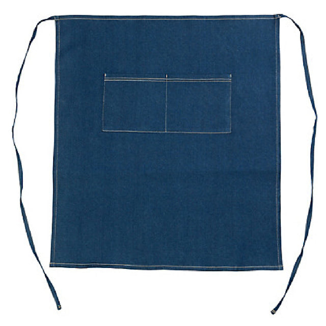 AllPoints 2941DBL 30 In Denim Bistro Apron 2 Pocket