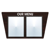 Hubert 34064 - Menu Board, 2-pocket, Wall-mount