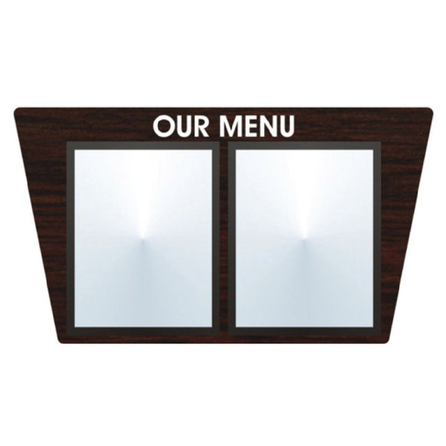 Hubert 34064 - Menu Board, 2-pocket, Wall-mount