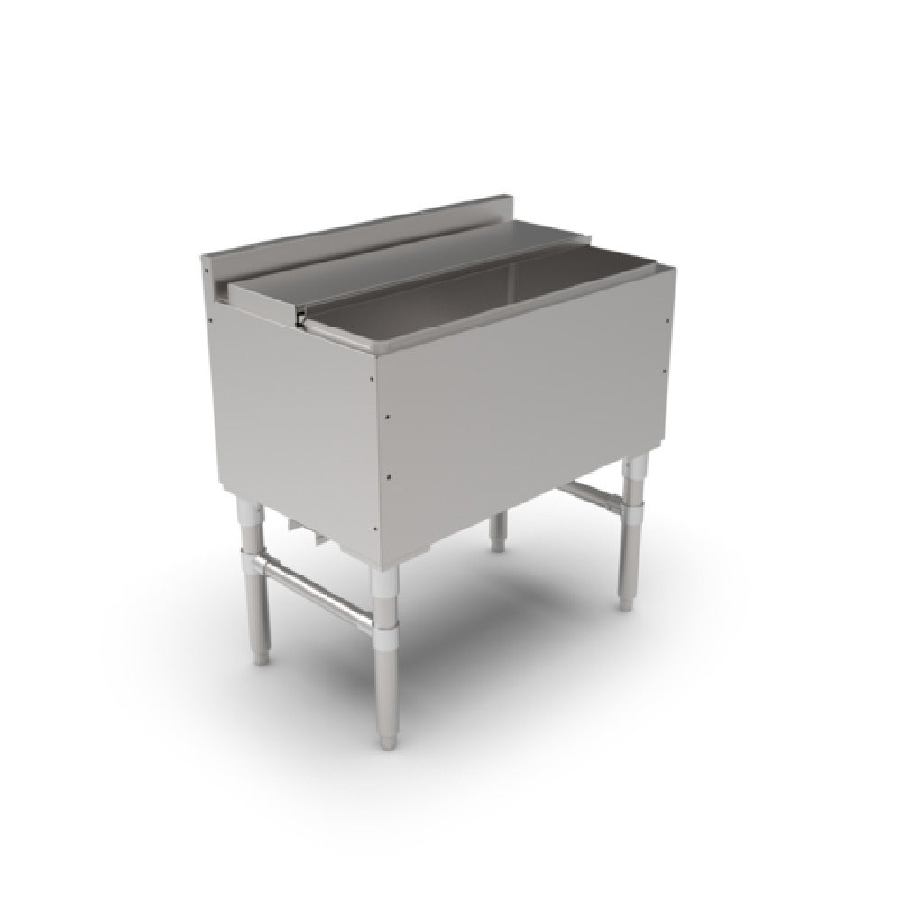 John Boos UBIB-1830-CP7 Slim-Line Underbar Ice Bin/Cocktail Unit 30"W X 18"D X 32-1/2"H Overall Size