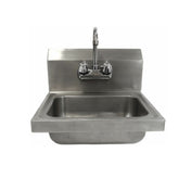 Hubert 28W-088 - Kratos® Commercial Hand Sink With Gooseneck Faucet, 17"W X 15. 25"D X 13. 5"H