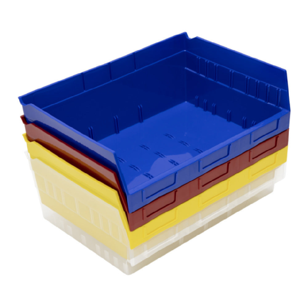 Quantum QSB218CS_RED - Economy Shelf Bin, Nesting, 16-1/2"W X 11-5/8"L X 6"H