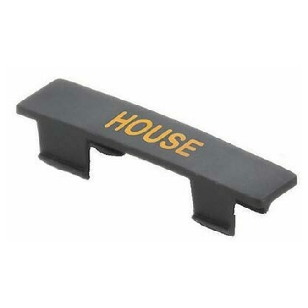 TableCraft Products CN483 - Name Tag, "House", Black With Orange Print