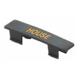 TableCraft Products CN483 - Name Tag, "House", Black With Orange Print