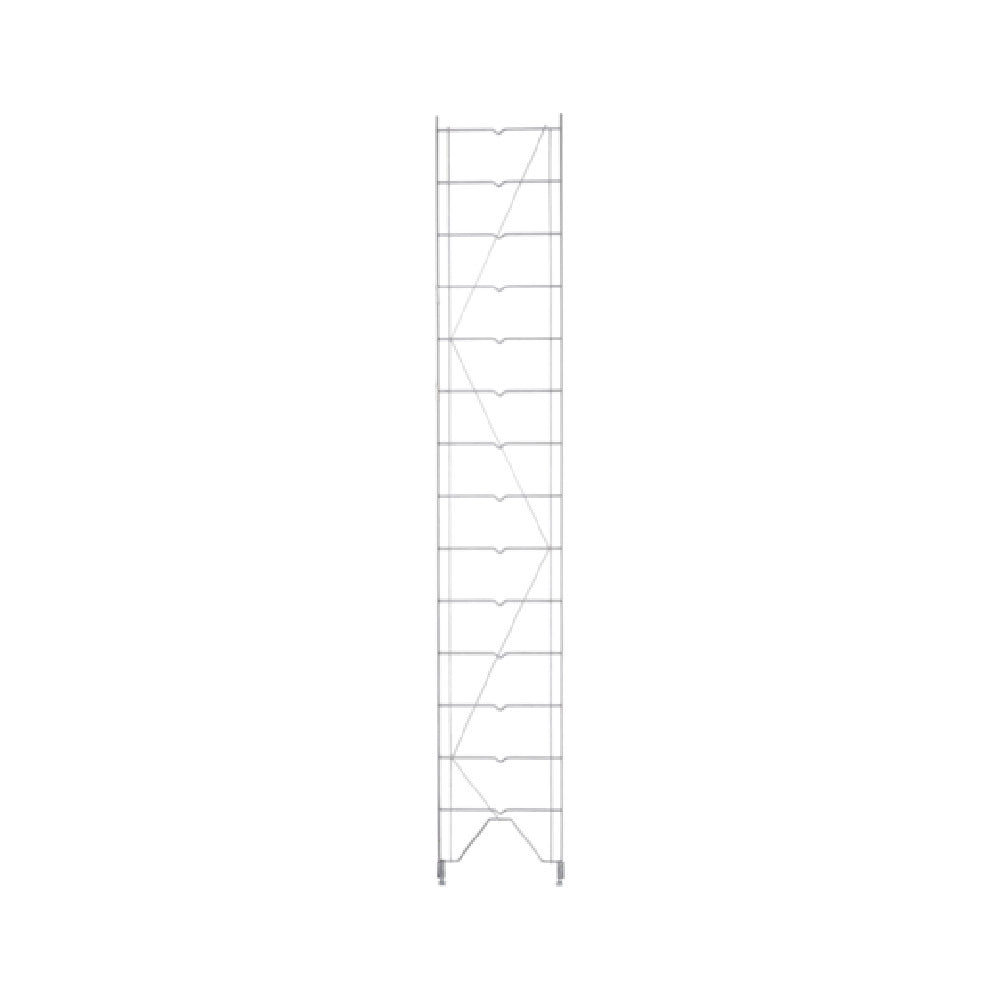 Metro 1272C Regular Erecta® Shelving Upright 12"W X 73-1/2"H Shelf Grooves Lock Into Upright At 5" Increments