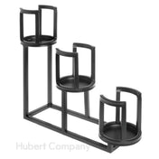 Hubert 91776 - Cerve Collection Cup/Lid Holder, 3-tier, 4-7/8"L X 17-9/10"W X 14-9/10"H
