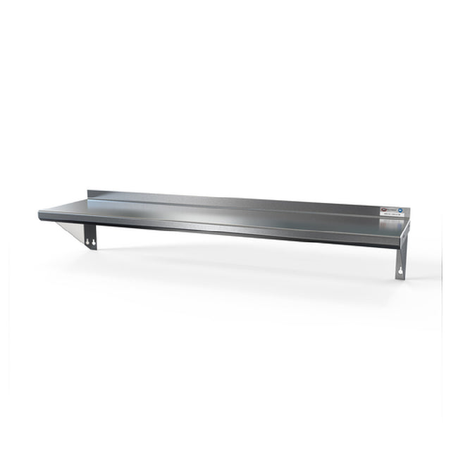 NBR Equipment WS-1260E Budget Shelf Wall-mounted 60"W X 12"D X 9-1/2"H Overall Size