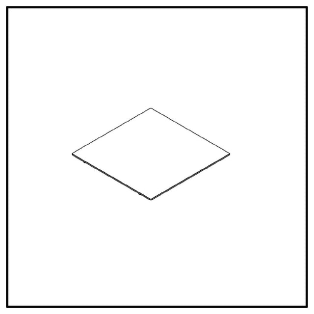 BauscherHepp VE-13006 Venta® 1 X Table Top STAGE 80 XS Glass Transparent