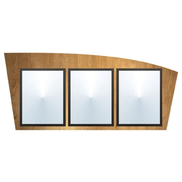 Hubert 25713 - Menu Board, 3-pocket, Wall-mount