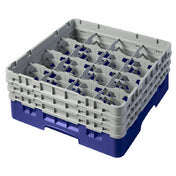 Cambro 16S638186 Camrack® Glass Rack With (3) Soft Gray Extenders Full Size