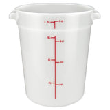Winco PPRC-8W Storage Container 8 Qt. 8.88" X 10.38" X 10.75"H