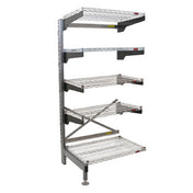 Eagle Q3072V76A-5 Q-LEVER Cantilever Add-On Shelving Unit 5-tier 73-1/2"W X 35"D X 76"H Overall Size