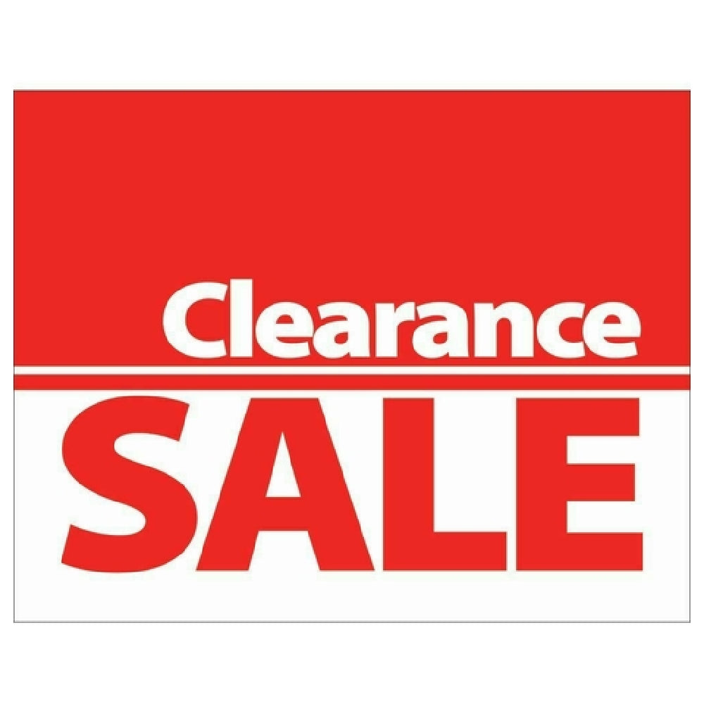 Hubert 52178 - Promotional Sign, "Clearance Sale" Imprinted, 7"L X 5-1/2"H