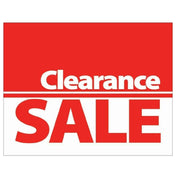 Hubert 52178 - Promotional Sign, "Clearance Sale" Imprinted, 7"L X 5-1/2"H