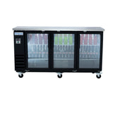 Empura E-KBB72-3G-24 - Back Bar Cooler, 73.1"W X 24.4"D X 41.7"H, 20.8 Cu. Ft. Capacity