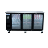 Empura E-KBB72-3G-24 - Back Bar Cooler, 73.1"W X 24.4"D X 41.7"H, 20.8 Cu. Ft. Capacity